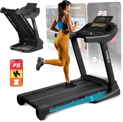 Trex Sport TX-1200TM Rook – Loopband – Automatische Helling (20 Standen) – 3 PK Motor – Compatibel met Zwift & Kinomap – Bluetooth & Touchscreen – 20 km/u – Max 140 kg