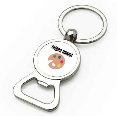 Akyol - verf palet flesopener - Kunst - schilders - mensen die houden van schilderen - verjaardagscadeau - verjaardag - cadeau - kado - geschenk - gift - 9 bij 3 cm