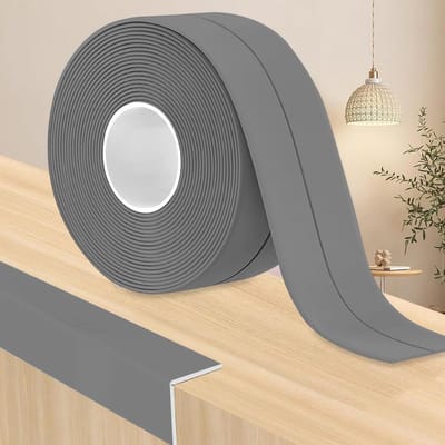 Dailygoods- PVC Plint Flexibel - Zelfklevende Plinten - Zachte Plint - Hoogwaardig PVC - Geschikt voor Keuken/Badkamer - Snijden naar Behoefte