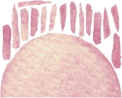 Vooraf gelijmd vliesbehang met gigantische muurschilderingen - PINK SUNSET - 90x110cm