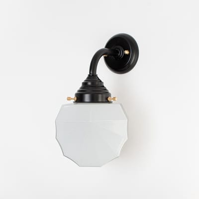 Buitenlamp - Wandlamp Johanna Curve Zwart - Art Deco Trade