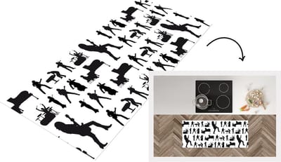 Keukenloper - Loper keuken - Patronen - Muziek - Band - 120x50 cm - Keukenloper vinyl
