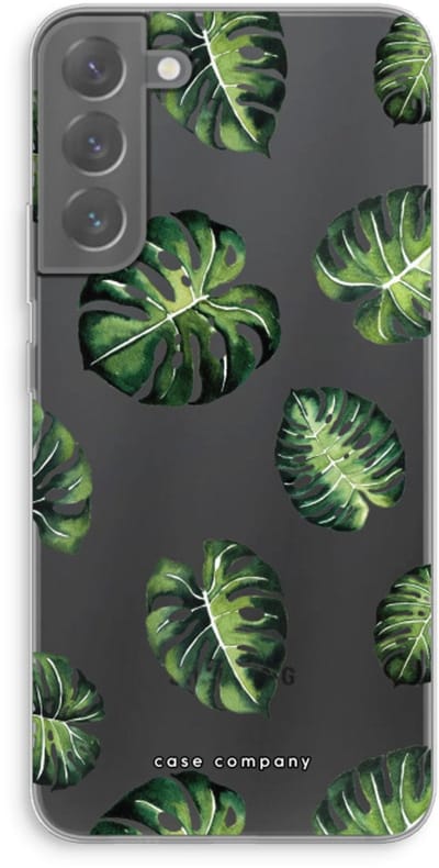 Case Company® - Hoesje geschikt voor Samsung Galaxy S22 Plus hoesje - Tropische bladeren - Soft Cover Telefoonhoesje - Bescherming aan alle Kanten en Schermrand