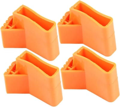 Laddervoet Hoezen - Ladder Stabilisatoren - Vloer Beschermen - Universele Pasvorm - 9 x 65 x 2 cm - Oranje