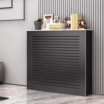 Radiator Kast - Verwarming Kast - Woonkamer Decoratie - Moderne Stijl - 60 x 70 x 25cm - Wit