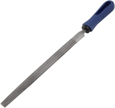 Metalen Vijl - Handvijl - Houtbewerking - Platte Kop - 380 mm Lengte - Blauw