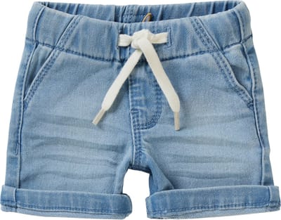 Noppies Boys Short Denim Bayport Jongens Broek - Light Blue Wash - Maat 62
