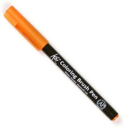 Sakura • Koi color brush diep oranje