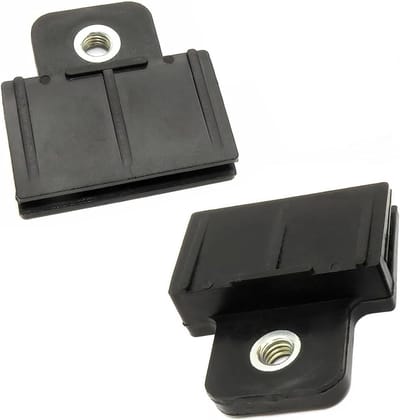 Daity Set van 2 raam- en portierclips, 1,57 inch x 1,73 inch raamhefbeugelclips, raamverstellerclips, universeel, geschikt voor de meeste auto's (zwart)