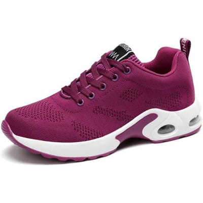 Schoenen Voor Vrouwen Sneakers Zomer Vrouw Casual Sportschoenen Flats Casual Dames Mesh Licht Ademend Verpleging Vulkaniseer Schoenen 35 paars