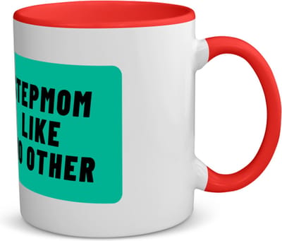 Akyol - stepmom like no other koffiemok - theemok - rood - Moeder - geweldige moeder - niemand anders - verjaardag - cadeau - kado - bedankje - geschenk - 350 ML inhoud