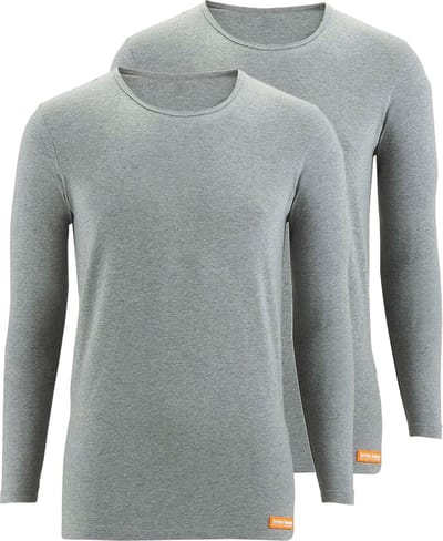 Bruno Banani Heren onderhemd lange mouw 2 pack WARM UP