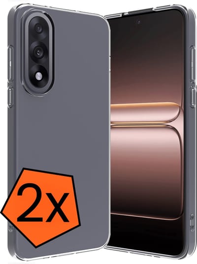 Hoes - 2 Stuks - Geschikt voor OnePlus Nord 5 - Sterk & Shockproof - Case Siliconen - Back Cover - Telefoon Hoes - Transparant