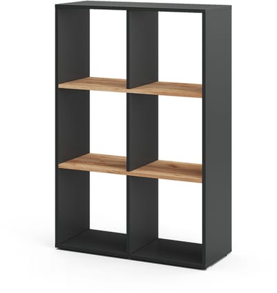 Vicco Karree Ruimteverdeler – 72 x 107.8 cm Antraciet/gouden eik