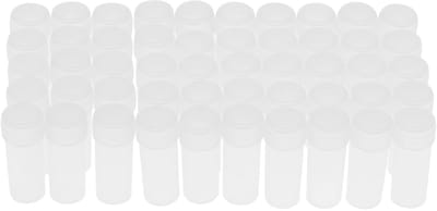 Dailygoods- Monsterfles 5ml - 50 Stuks - Transparant PE Materiaal - Hoge Dichtheid Opslagcontainer - Schoon en Veilig - Goede Afdichting - Opslagfles
