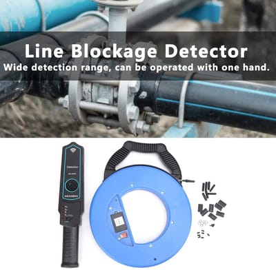Dailygoods- Leidingzoeker - Ondergrondse Waterlekdetector - Blokkadedetector - Metalen/PVC Waterleidingen - 20m Detectiebereik - Eenvoudige bediening - Verstoppingsdetector