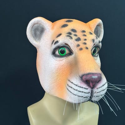 jaguar latex masker One size fits all adults geel