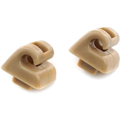 BSR503 2 Pièces Support de Pare-soleil Jambe de Maintien Crochets de Réparation Couleur Beige Clair pour Mercedes W123 W124 W126 W201 190 W140