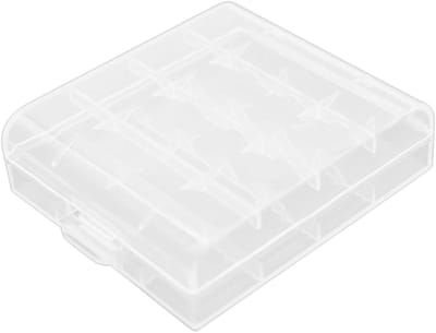 Batterij Opbergdoos - Batterijhouder Organizer - Batterijen Beheren - Stofdicht Afsluitbaar - Compact Ontwerp - Transparant