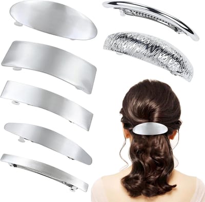 Allecto Plus - Haarspelden Set van 7 stuks in Zilverkleur - Voor Dames en Meisjes - Haar Accessoires met Veermechanisme