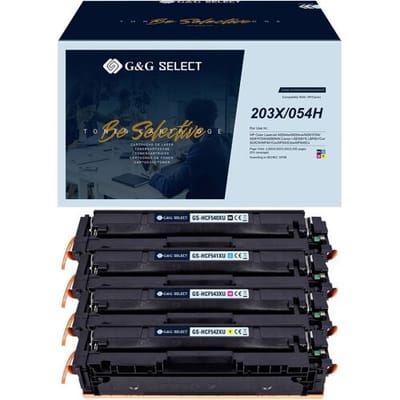 G&G Toner vervangt Canon, HP 203X Compatibel Combipack Zwart, Cyaan, Magenta, Geel GS-H203X-4P