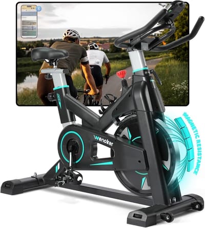 Appartementfiets - Binnenfiets Hometrainer - Thuis Sporten - App Compatibel - 160 kg Capaciteit - Zwart