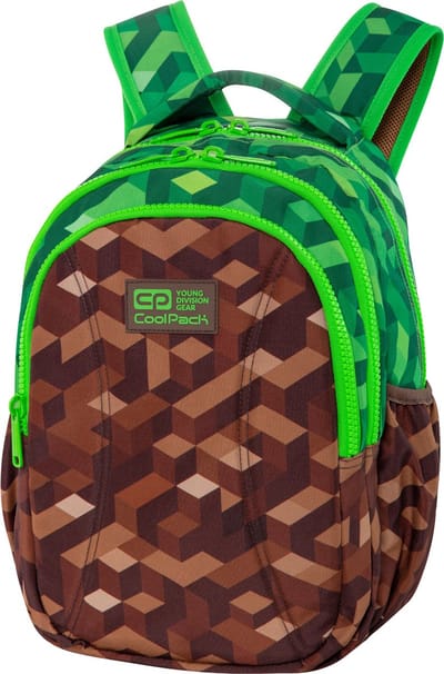 Coolpack - Schooltas - Rugzak - 3 compartimenten - 21L - Laptop Rugtas - Groen en bruin