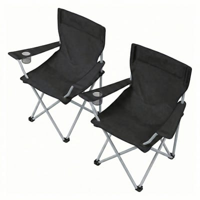 SONGMICS - Campingstoel - Opvouwbare Stoel - Campingstoel Set van 2 - Opvouwbare Stoel - Draagbaar tot 120 kg