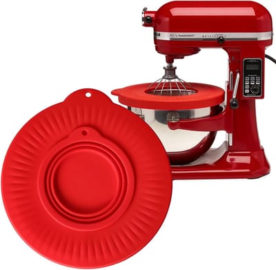 Airtight Silicone Deksel voor Mengkommen van 4.5-5 Quart, Geschikt voor Keukenmixers, Ideaal voor Versheid en Opslag