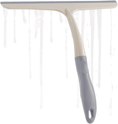 Raamwisser Douchewisser - Glaswisser Schraper - Schoonmaken Oppervlakken - Multifunctioneel Ontwerp - 24.5 cm - Grijs