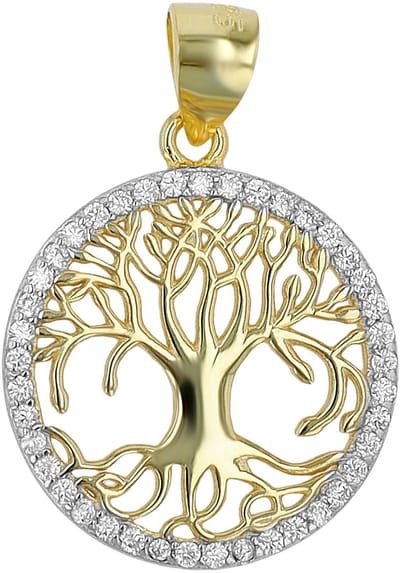 AKZENT Akzent dameshanger "Tarian" uit 925 Sterlingzilver, gerhodineerd, duurzaam