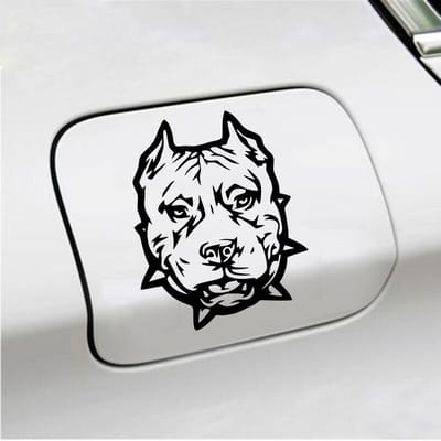 Bumpersticker - Hond - 12,3 X 10 - Zwart