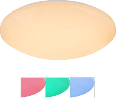 Globo - plafonniere - Atreju I - wit - metaal - Ø 50cm - LED - 48363-48RGB