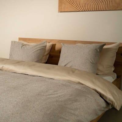Kayori Miha Dekbedovertrek Katoen & Tencel - 200x200-220 + 2 slopen - Tweepersoons - Zand