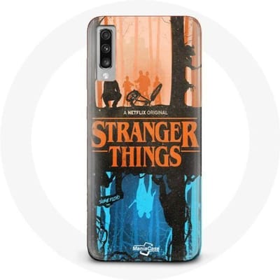 Samsung Galaxy A70 hoesje Stranger Things Friends Cover