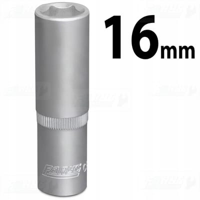 Lange 16 mm 1/2" zeskantdop - CrV-staal