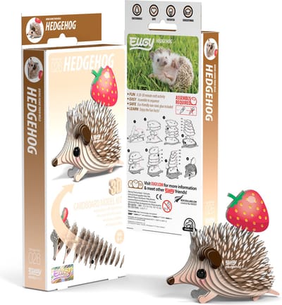 EUGY 3D Puzzel - Egel - Bosdieren - Duurzaam - Verzamel Ze Allemaal - 6 Jaar