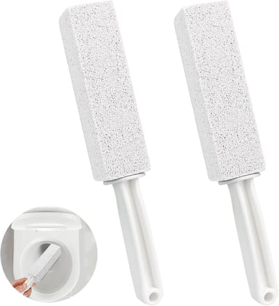 2 Pack Pumice Stone voor Toilet, Keuken en Badkamer - Effectieve Reiniger voor Kalk, Roest en Aanslag