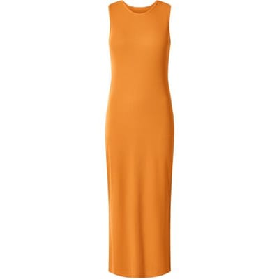 ESMARA Rib dames jurk - slim fit (oranje, XS (32/34))