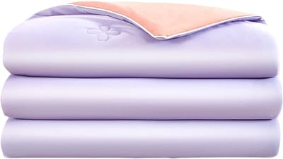 Licht & Ademend Zomerdekbed met Airco Effect – Dunne Color Block Quilt – Wasbaar in de Wasmachine – Koel Zomerdekbed -Zomerdeken voor Comfortabel Slapen – Paars – 150x200 cm