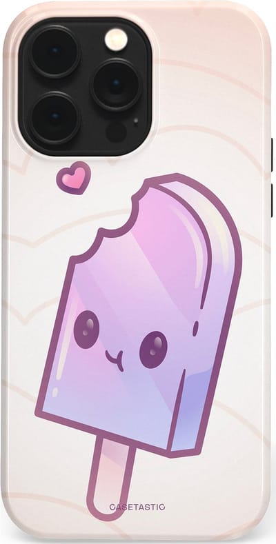 Casetastic Hoesje Geschikt voor Apple iPhone 14 Pro Max Magsafe - Stijlvolle Beschermende Duo-layer Case - Zacht Paars IJs