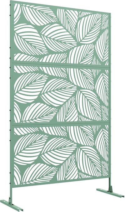 Outsunny privacyscherm voor buiten - Staal - 122x45x198cm - Groen
