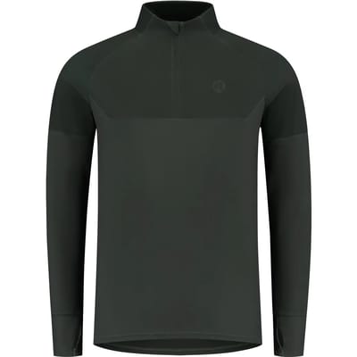 Rogelli Enjoy III Heren Hardloopshirt - Lange Mouw - Duimgat - Groen