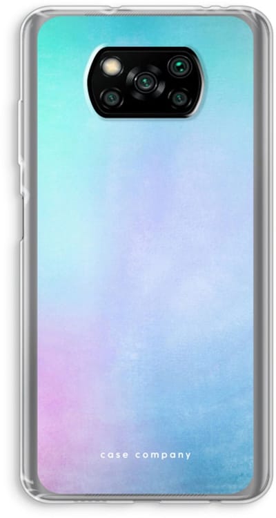 Case Company® - Hoesje geschikt voor Poco X3 Pro hoesje - Mist pastel - Soft Cover Telefoonhoesje - Bescherming aan alle Kanten en Schermrand