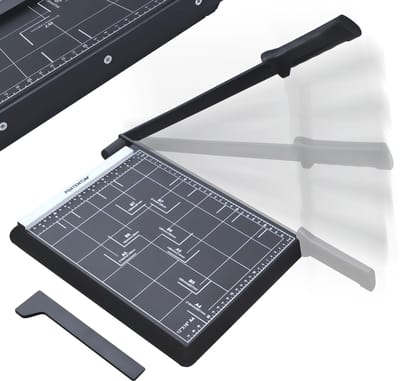 Azomor® Precisie Papiersnijmachine met Veiligheidsslot en Antislipbasis voor Diverse Formaten