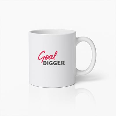 330ml 'Goal Digger' Motivatie Mok – Perfect voor Doelstellers en Bereikers