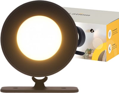 Latium Oplaadbare Wandlamp voor Binnen - Dimbaar en te Bevestigen zonder Boren - USB Oplaadbaar - 3 Lichtkleuren - Zwart