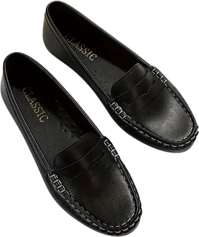 Bovista Loafers Dames - Met Hak - Damesschoenen - Instappers - Zwart - Maat 35.5