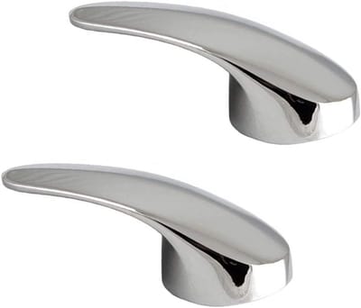 Allecto Plus - Handgreep Onderdelen Kraanknop Universele Kraanhandgreep voor Badkamer Keukenaccessoires Badkameraccessoires Vervanging Kraan (2 Stuks Zilver)