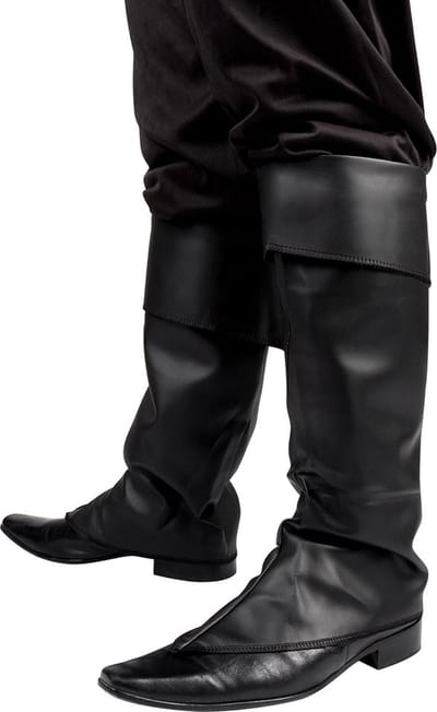 Boland - Paar beenkappen Hunter One size Zwart - Volwassenen - Mannen - Piraten - Piraten